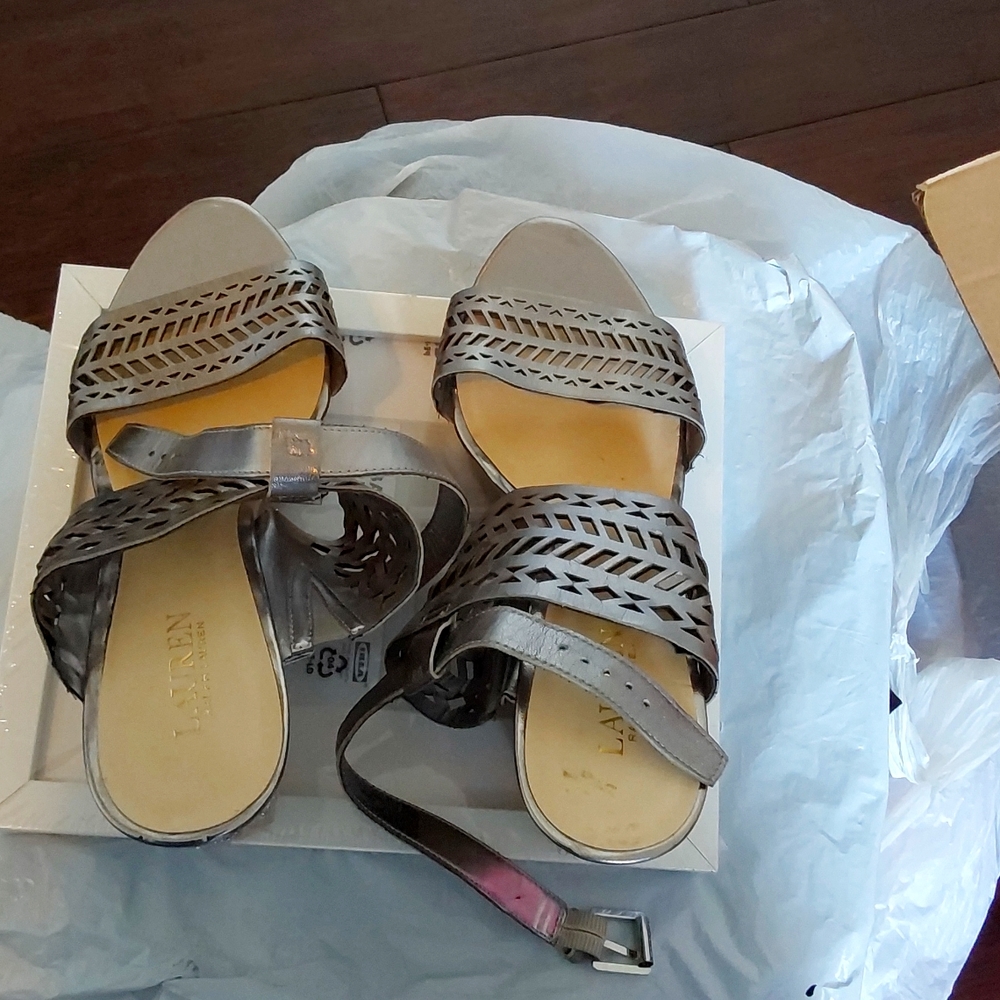 Ralph Lauren wedge sandals size 11B